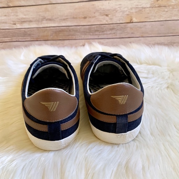 Gola Specialist Suede Retro Navy /Tobacco Sneaker - Picture 5 of 6